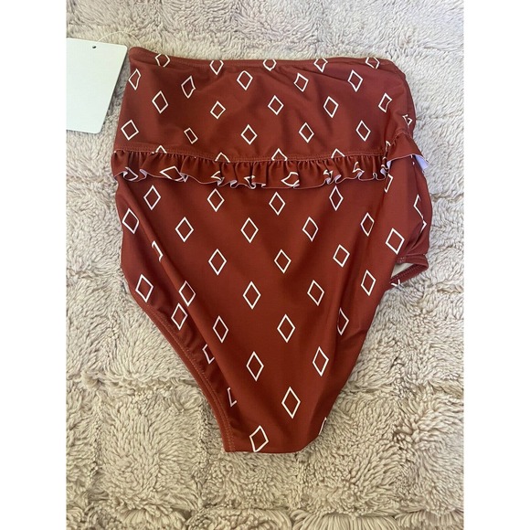 Kortni Jeane High Waist Diamonds Youth 12/13 Swim Bottoms Bikini Q2 - Picture 2 of 5